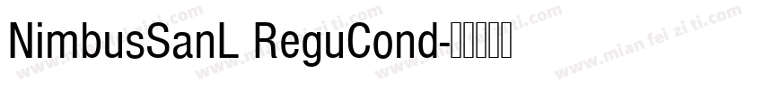 NimbusSanL ReguCond字体转换